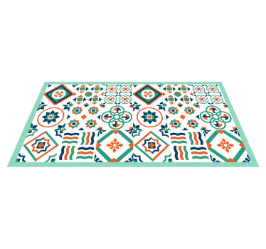 Različna barvita preproga ploščic preproga - TenStickers