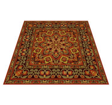 Tapis vinyle cuisine mandala persan - TenStickers