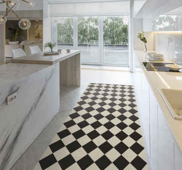 Tapis vinyle moderne motif diamants - TenStickers