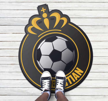 Vinyl Teppich mit Namen fußball-wappen-emblem - TenStickers