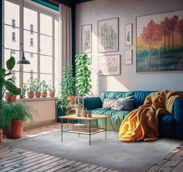 Tappeto in vinile pietre Cemento grigio chiaro - TenStickers