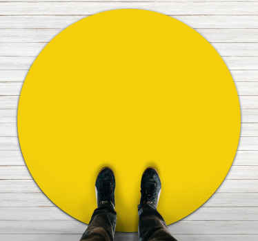 Alfombra vinílica amarilla monocolor - TenVinilo