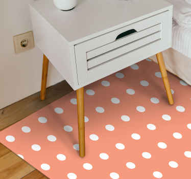 Tappeto vinile camera da letto pois color pesca - TenStickers