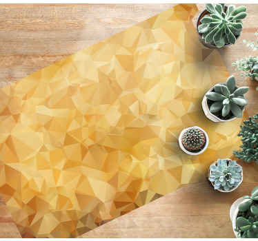 Alfombra vinílica baño moderna mosaico tonos marrones - TenVinilo