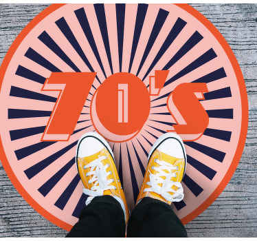 Retro pridih 70-ih Vintage vinilna preproga - TenStickers