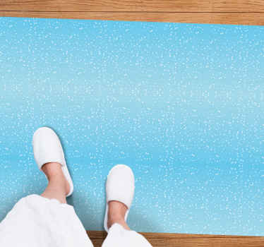 Blue shimmer overlay blue vinyl rug - TenStickers