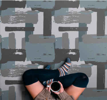 Absztrakt mozaik vinil szőnyeg mozaik - TenStickers