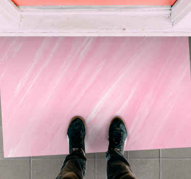 Alfombra vinílica rosa mármol rosa delicado - TenVinilo