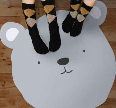 乙烯基地毯托儿所 可爱熊卡通 - TenStickers