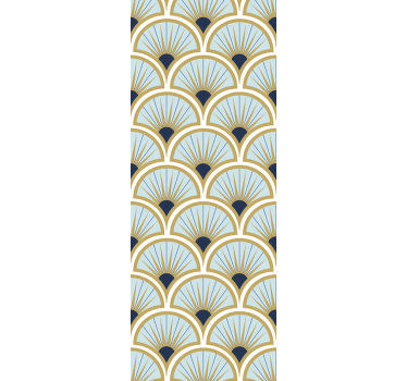 Tapety v štýle art deco modré odtiene - Tenstickers