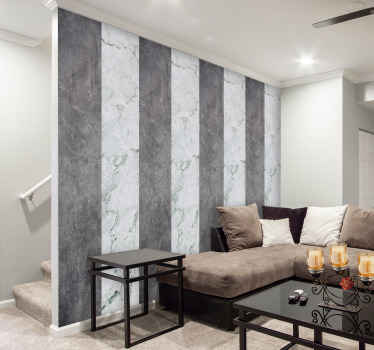Grey marble  Marble Wallpaper - TenStickers