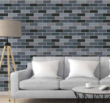 Subway Tile Pattern bricks wallpaper - TenStickers