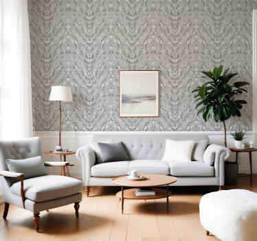 3D effect baroque wallpaper - TenStickers