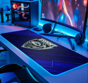 E-sports" logo gaming mouse pad - TenStickers