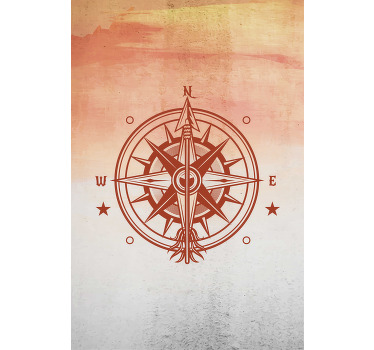 Compass Navigation world map roller blind - TenStickers