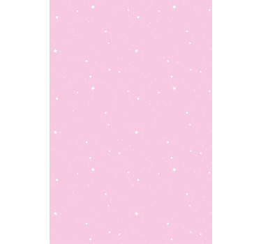 Rollo Fenster Jugenzimmer sternenrosa muster - TenStickers