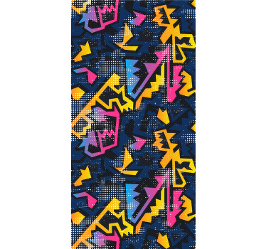 Estor juvenil graffiti Geométrico - TenVinilo