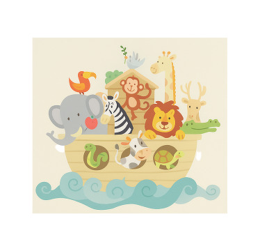 Blind children noah's ark design - TenStickers