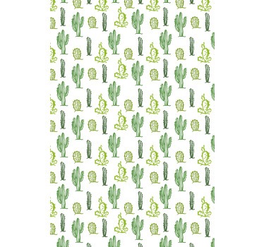 Green Pattern cactus roller blind - TenStickers