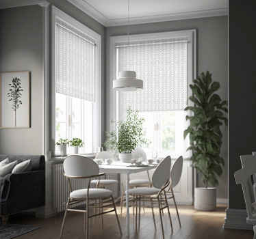 Estor enrollable nórdico líneas zigzag abstractas - TenVinilo