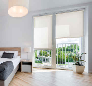 Wohnzimmer Rollos Knochenfarbe durchscheinend - TenStickers