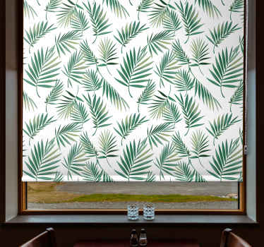 Küchenfenster  Rollo Skandinavisches Design grünes blatt - TenStickers