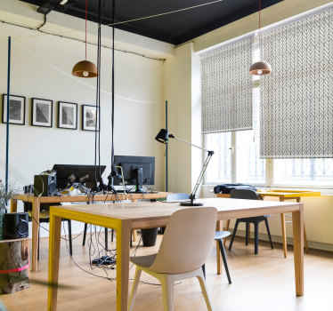 Blumen Rollo Elegantes fischgrätenmuster - TenStickers