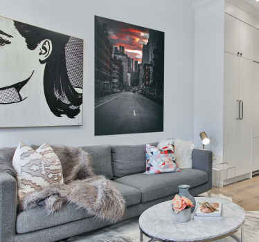 Poster zonsondergang New York City - TenStickers