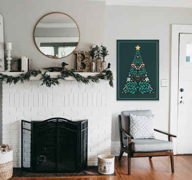 Poster con l'albero di Natale - TenStickers