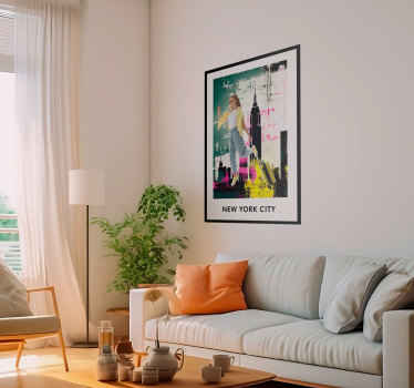 New York College living room poster - TenStickers