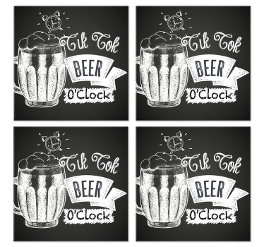 dessous de verre biere Citation de tik tok - TenStickers