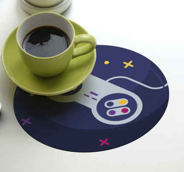 Game over video game drink coaster - TenStickers