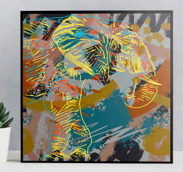 Cuadro elefante 3d elefantes salpicar agua - TenVinilo