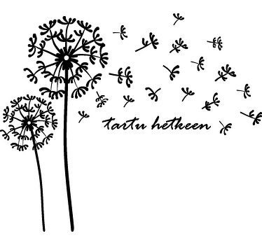 Dandelion flower wall sticker - TenStickers