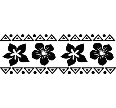 Hawaiian Flowers Wall Sticker - TenStickers
