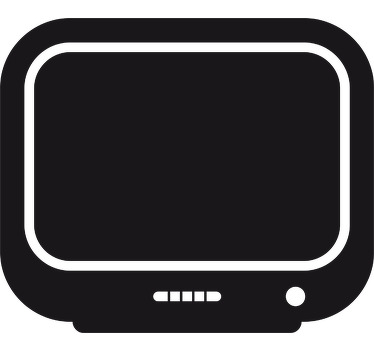 Adesivo murale lavagna televisore - TenStickers