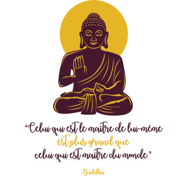 Sticker Motivation maître de lui-même - TenStickers