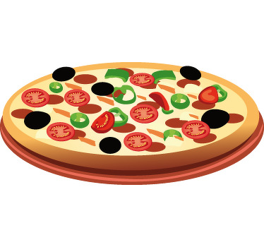 Adesivo cucina illustrazione pizza - TenStickers