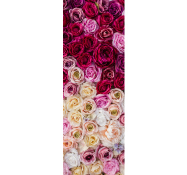 Vinilne nalepke s cvetličnim hladilnikom - TenStickers