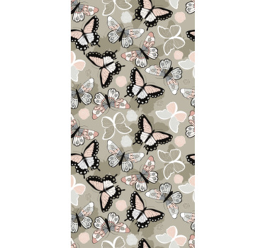 Adesivo da finestra con due farfalle - TenStickers