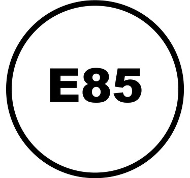 Benzin e85 bil vinyl klistermærke - TenStickers