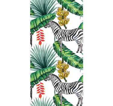 Vinilo para neveras patrón naturaleza - TenVinilo