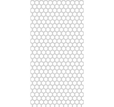 Vinilo mampara ducha hexagonal - TenVinilo