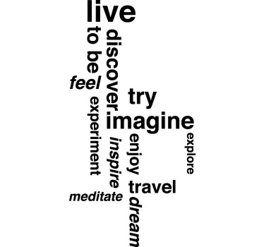 Sticker décoratif motivation en anglais - TenStickers