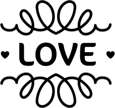 Love Vintage Design Wall Sticker - TenStickers