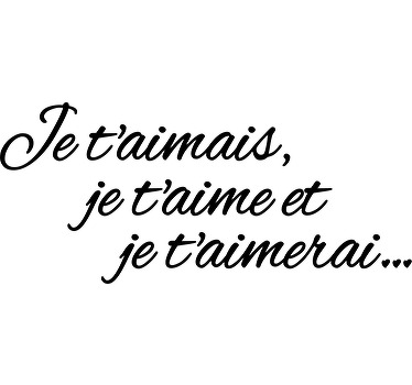 Sticker je t'aime - TenStickers