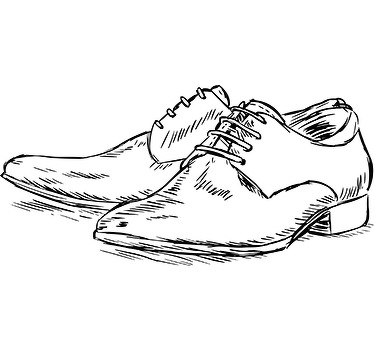 Classic Men's Shoes Wall Sticker - TenStickers