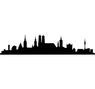 Wandtattoo Skyline München - TenStickers