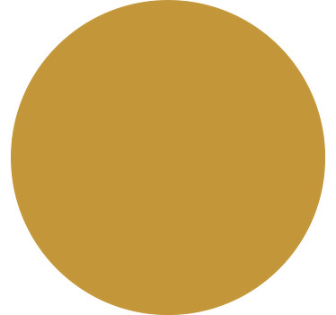 circular ocher wall decal for living room - TenStickers