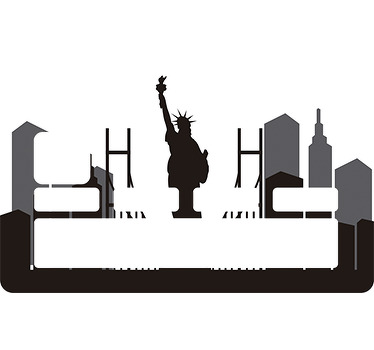 Sticker carte de crédit New York - TenStickers